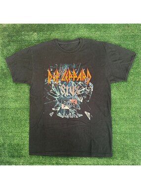 Def Leppard Styx Tesla Tour T-Shirt 2015 Concert Heavy Metal Rock Band